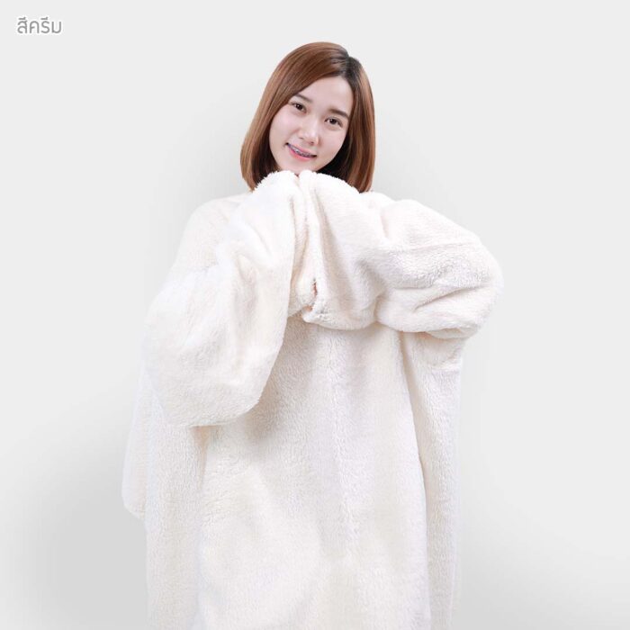 ผ้าห่มมีแขน เสื้อห่ม ผ้าห่มสอดแขนได้ - Image 19
