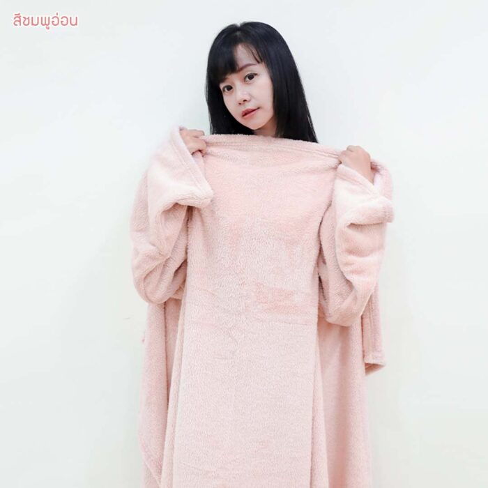 ผ้าห่มมีแขน เสื้อห่ม ผ้าห่มสอดแขนได้ - Image 18
