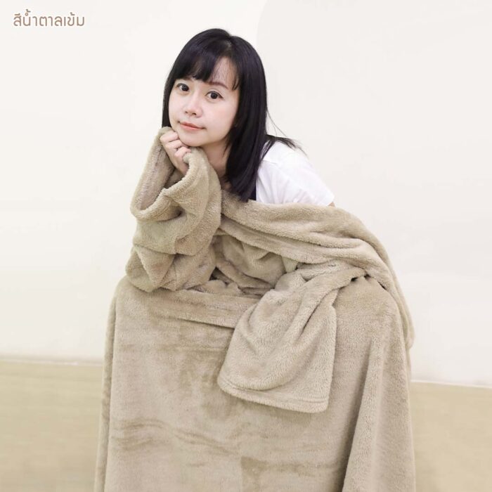 ผ้าห่มมีแขน เสื้อห่ม ผ้าห่มสอดแขนได้ - Image 16