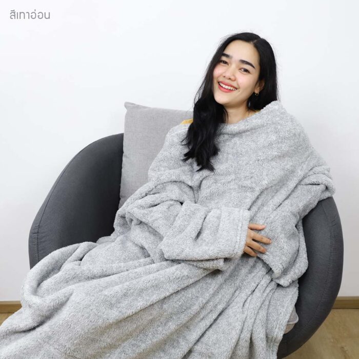 ผ้าห่มมีแขน เสื้อห่ม ผ้าห่มสอดแขนได้ - Image 22